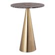 dark wood coffee table Tov Furniture Side Tables Gold,Grey Marble