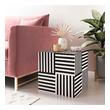 small end tables for living room Tov Furniture Side Tables Black and White