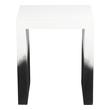 small black coffee table Tov Furniture Side Tables Black and White
