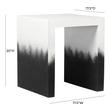 small black coffee table Tov Furniture Side Tables Black and White