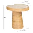 three piece coffee table set Tov Furniture Side Tables Natural