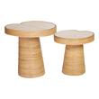 corner table with shelves Tov Furniture Side Tables Accent Tables Natural