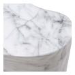 the table in the living room Tov Furniture Side Tables White Marble