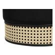 square hassock Tov Furniture Ottomans Ottomans and Benches Black