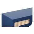 thin console table with drawers Tov Furniture Console Tables Navy