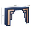 thin console table with drawers Tov Furniture Console Tables Navy
