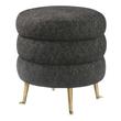 accent chair upholstered chairs Tov Furniture Ottomans Black