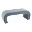 gray bench with shoe storage Tov Furniture Benches Sea Blue