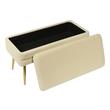 ivory bench with storage Tov Furniture Benches Cream