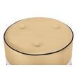 ottoman stool with back Tov Furniture Ottomans Black,Champagne