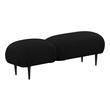 accent chair with sofa Tov Furniture Benches Black