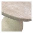 oak lamp table Tov Furniture Side Tables Cream