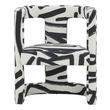 arm chairs velvet Tov Furniture Accent Chairs Black and White