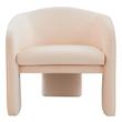 gray leather arm chair Tov Furniture Accent Chairs Peach