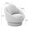 modern red accent chair Tov Furniture Accent Chairs Light Grey