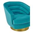 mid century living room chair Tov Furniture Accent Chairs Blue