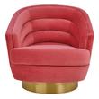 mid century lounge chair and ottoman Tov Furniture Accent Chairs Pink