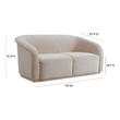 large fabric sectional Tov Furniture Loveseats Beige