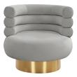 leather lounge chair mid century Tov Furniture Accent Chairs Grey