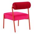 navy blue and white accent chair Tov Furniture Accent Chairs Pink