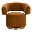 lounge chair accent Tov Furniture Accent Chairs Cognac