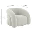 living room statement chair Tov Furniture Accent Chairs Cream