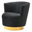 lounge chair egg Tov Furniture Accent Chairs Black