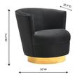 lounge chair egg Tov Furniture Accent Chairs Black