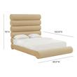 queen bed white frame Tov Furniture Beds Champagne