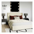 king upholstered bed frame with storage Tov Furniture Beds Beige