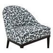 side lounge chair Tov Furniture Accent Chairs Chairs Black and White