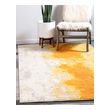 orange shag carpet Unique Loom Area Rugs Yellow Machine Made; 12x9