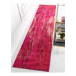 gray shag carpet Unique Loom Area Rugs Pink Machine Made; 10x2