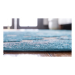 designer area rugs Unique Loom Area Rugs Turquoise Machine Made; 9x6
