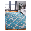 dark blue carpet bedroom Unique Loom Area Rugs Turquoise Machine Made; 6x4