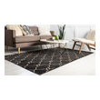 carpet design for floor Unique Loom Area Rugs Black Machine Made; 6x4