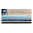 8 x 10 neutral rug Unique Loom Area Rugs Blue Machine Made; 6x2