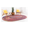 living colors rugs Unique Loom Area Rugs Multi Hand Braided; 5x3