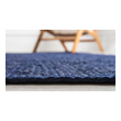 dark colored rugs Unique Loom Area Rugs Navy Blue Hand Braided; 10x8