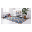 cheap indoor carpet Unique Loom Area Rugs Blue Hand Braided; 12x9