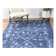 extra large blue rug Unique Loom Area Rugs Navy Blue Machine Made; 10x8