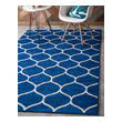 neutral blue rug Unique Loom Area Rugs Navy Blue Machine Made; 6x4