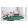 grey green rug Unique Loom Area Rugs Green Hand Braided; 8x5