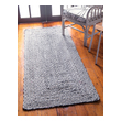 large red rug Unique Loom Area Rugs Gray Hand Braided; 6x2