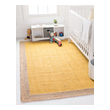 12 x 13 area rug Unique Loom Area Rugs Yellow Hand Braided; 10x8