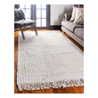 beige throw rugs Unique Loom Area Rugs Ivory Hand Woven; 10x8