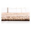 carpet online store Unique Loom Area Rugs Natural/Ivory Hand Braided; 3x3
