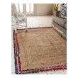 long runner mat Unique Loom Area Rugs Natural Hand Braided; 12x9