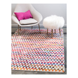 scatter rugs for kitchen Unique Loom Area Rugs Multi Hand Woven; 9x6