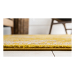 7 x 10 rug size Unique Loom Area Rugs Yellow Machine Made; 7x5
